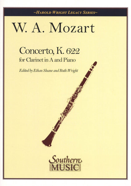 Mozart: Clarinet Concerto in A Major, K. 622, Harold Wright Edition – CAMco  Music, LLC