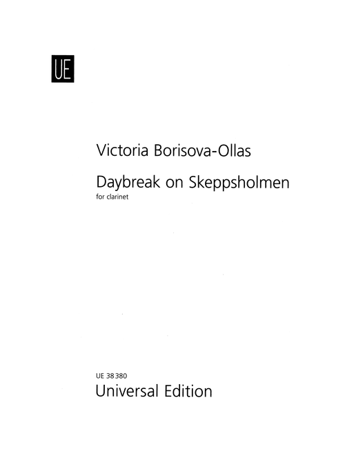 Victoria Borisova-Ollas Daybreak on Skeppsholmen unaccompanied clarinet cover