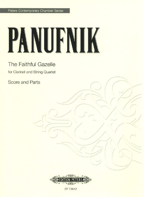 Panufnik The Faithful Gazelle clarinet & string quartet cover