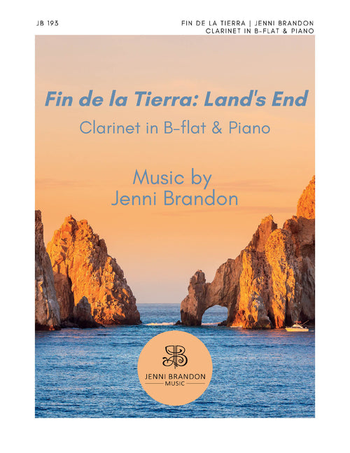 Brandon Fin de la Tierra: Land’s End clarinet concerto piano reduction cover